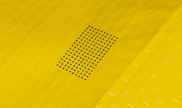 Laser perforation for a ventilation bag 