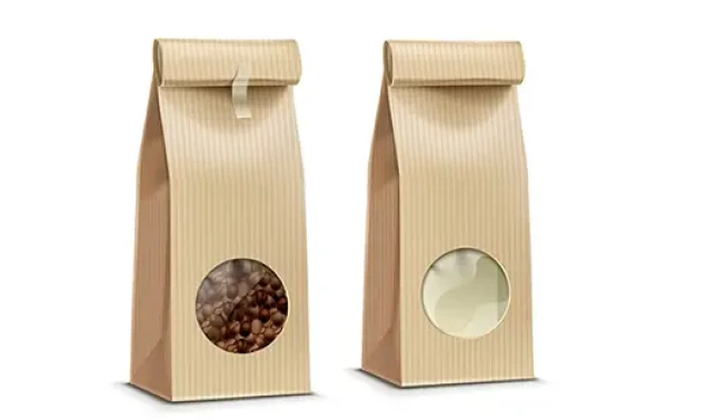 window in pouch laser cut 