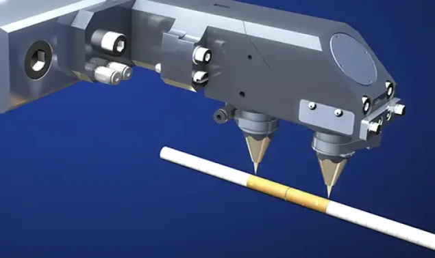 Module laser en ligne pour les machines à cigarettes - Très flexible et adaptable aux machines existantes ou nouvelles. 